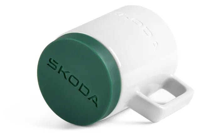 Cana Portelan Skoda cu Suport din Silicon - 350 ml - Skoda Shop