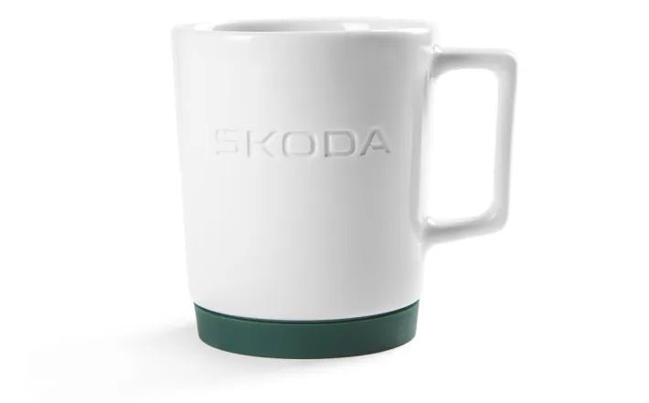 Cana Portelan Skoda cu Suport din Silicon - 350 ml - Skoda Shop