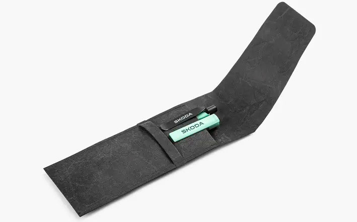 Etui ECO negru Škoda pentru pixuri, din fibre de celuloză, reciclabil - Skoda Shop