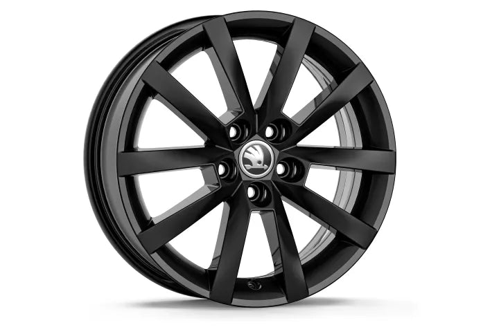 Janta din Aluminiu Škoda Alaris 16" Negru Lucios – Compatibila cu 205/55 R16 si 205/60 R16 - Skoda Shop
