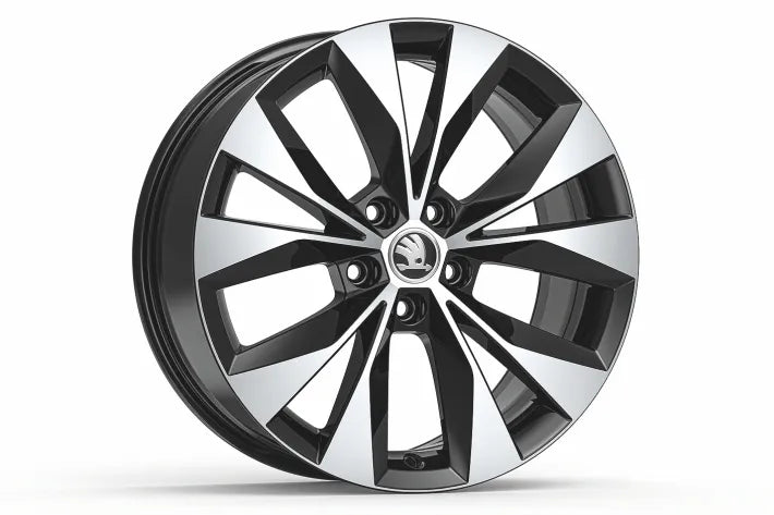 Janta din Aluminiu Skoda Cassiopeia, 18 inch, Negru Lucios, Compatibila cu Anvelope 235/45 R18 pentru Superb III - Skoda Shop