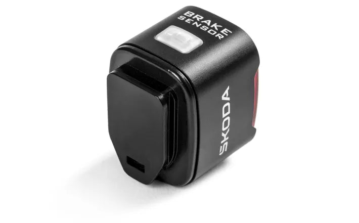 Lampa LED spate pentru bicicleta, reincarcabila USB, cu senzor de franare - Skoda Shop