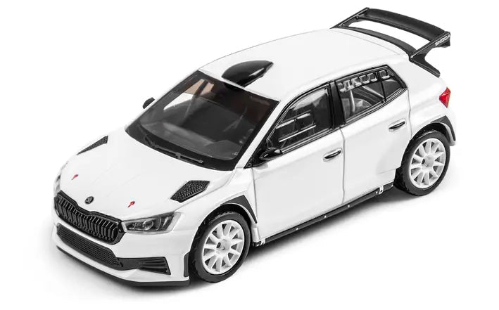 Macheta SK Fabia RS Rally2, scara 1:43, alb - Skoda Shop