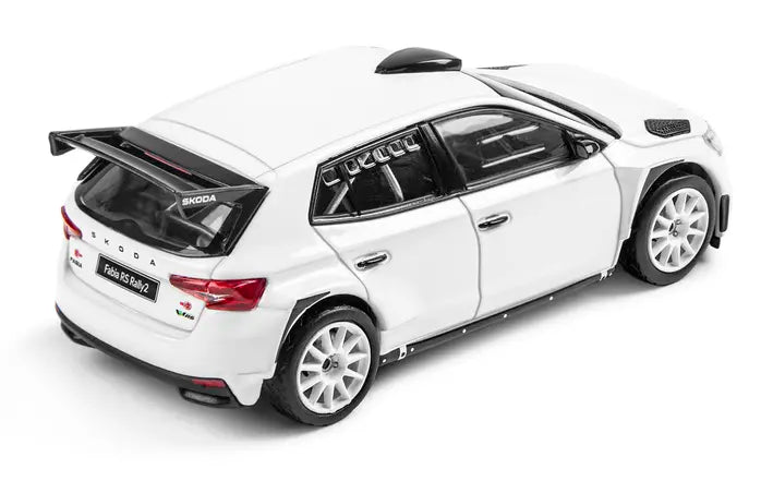 Macheta SK Fabia RS Rally2, scara 1:43, alb - Skoda Shop
