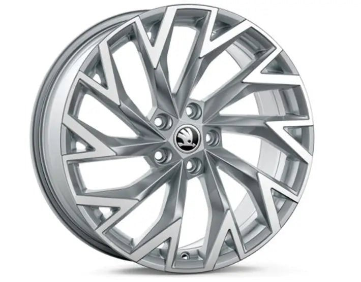 Set complet roti de iarna Skoda Helix 19", argintiu, cu anvelope Bridgestone Blizzak LM005 235/40 R19 96V XL - Skoda Shop