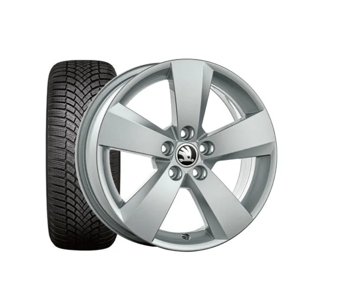 Set Roti de Iarna Skoda Nanuq 17" cu Anvelope 215/65 R17 Bridgestone Blizzak LM005, pentru Kodiaq 2017 - 2024 - Skoda Shop