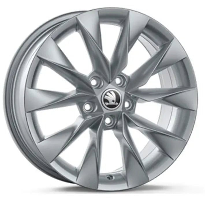 Set Roti Iarna Skoda cu Jante Crystal 17" Argintii si Anvelope Bridgestone Blizzak LM005 215/55 R17 XL - Skoda Shop