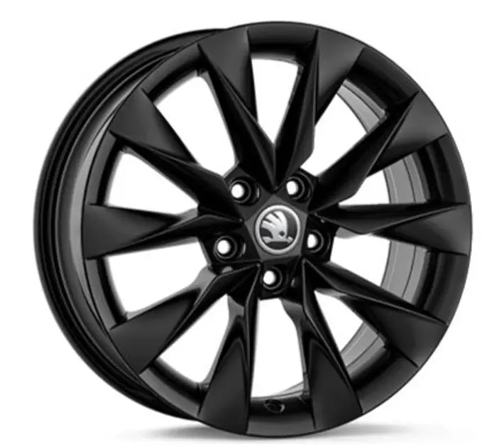 Set Roti Iarna Skoda cu Jante Crystal 17" Negre si Anvelope Bridgestone Blizzak LM005 215/55 R17 XL - Skoda Shop