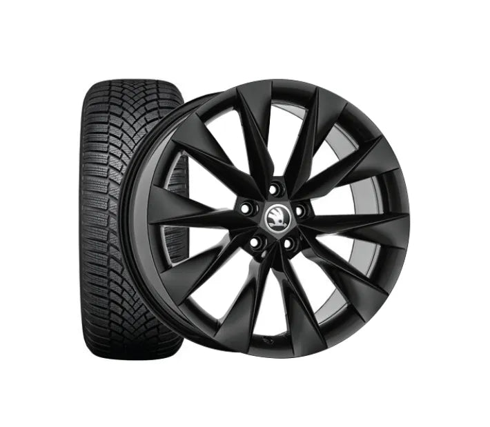 Set Roti Iarna Skoda cu Jante Crystal 19" si Anvelope Bridgestone Blizzak LM005 - Skoda Shop