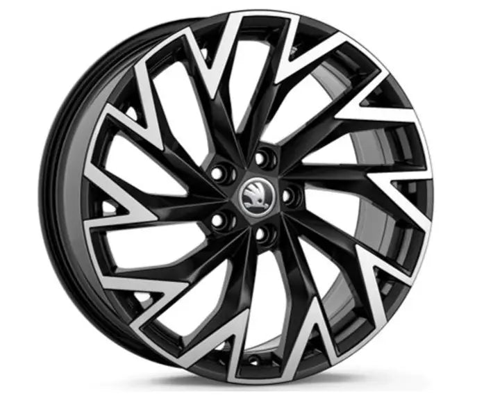 Set Roti Iarna Skoda cu Jante Helix 19" Negre si Anvelope Bridgestone Blizzak LM005 235/40 R19 XL - Skoda Shop