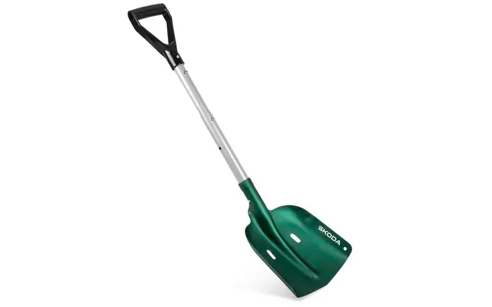 Lopata de zapada pliabila Skoda, rezistenta si compacta, ideala pentru sezonul rece, cu sac de transport inclus.