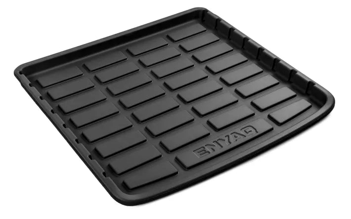 Tavita portbagaj Skoda Enyaq iV din ABS, compatibila cu podea de incarcare variabila sau standard, pentru protectie eficienta si durabilitate ridicata.