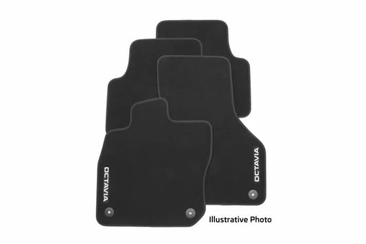 Set Covorase Textile Prestige Skoda pentru Octavia e - Tec NX|PV, Fata si Spate, Negru - Skoda Shop